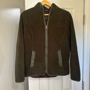 Barbour Olive Green Fleece Jacket